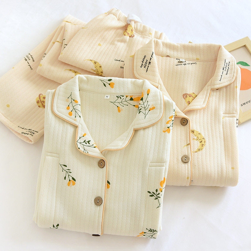 空气棉月子服秋冬季纯棉产后喂奶哺乳孕妇睡衣大码无领产妇居服,淘宝优惠券,粉丝福利购,淘宝优惠卷