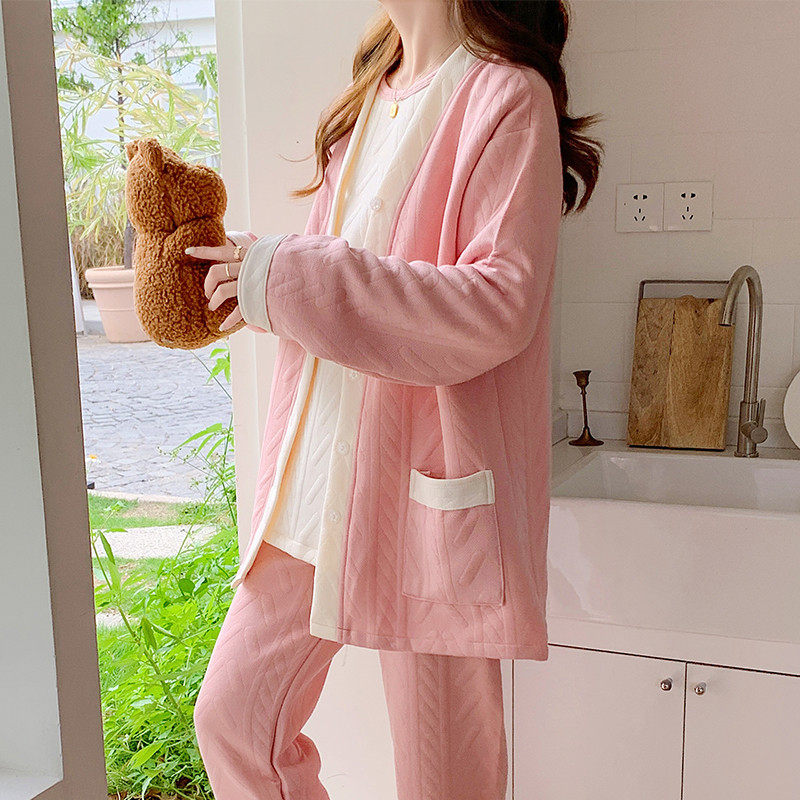 空气棉月子服三件套春秋纯棉产后孕妇睡衣秋冬季哺乳10月份12居,淘宝优惠券,粉丝福利购,淘宝优惠卷