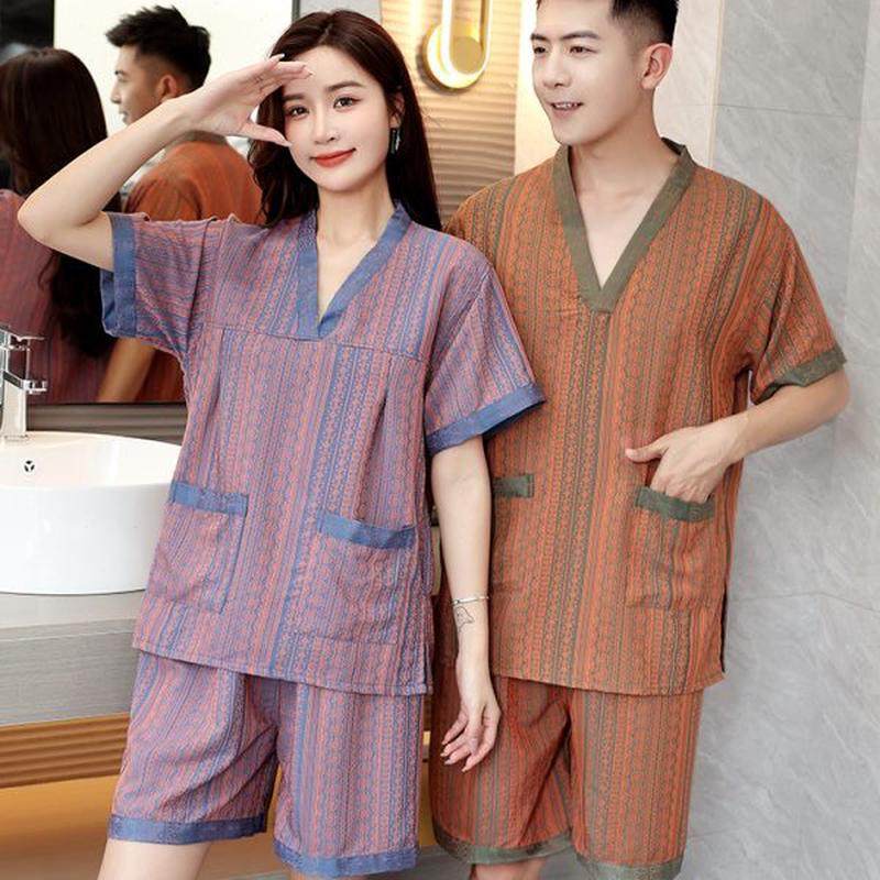 情侣款疗按摩码德采耳浴衣工厂默美足洗浴店汗蒸服女男大家居睡衣,淘宝优惠券,粉丝福利购,淘宝优惠卷