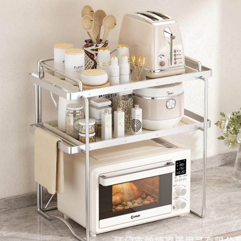 微波炉架厨房置物架台面式多层整理收纳架子多功能烤箱锅架货架,淘宝优惠券,粉丝福利购,淘宝优惠卷