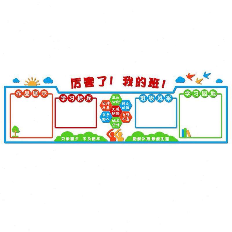 学期报开学神器装饰地文化墙新班级布置教室习园黑板小学边框贴纸,淘宝优惠券,粉丝福利购,淘宝优惠卷