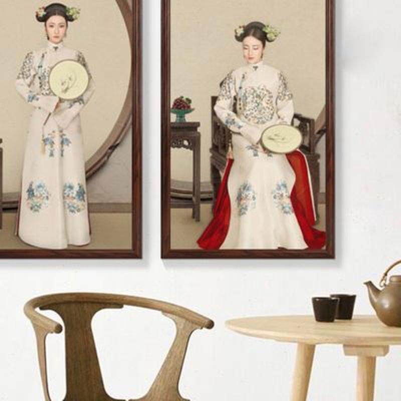 中式  实木超大尺寸组相片墙 客餐厅配沙发像框 中国风相框,淘宝优惠券,粉丝福利购,淘宝优惠卷