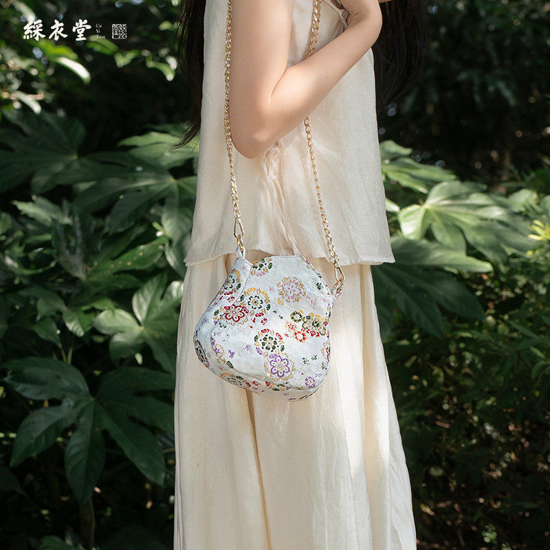 彩衣堂国风中式织锦葫芦链条包手提拎单肩斜挎手机零钱包,淘宝优惠券,粉丝福利购,淘宝优惠卷