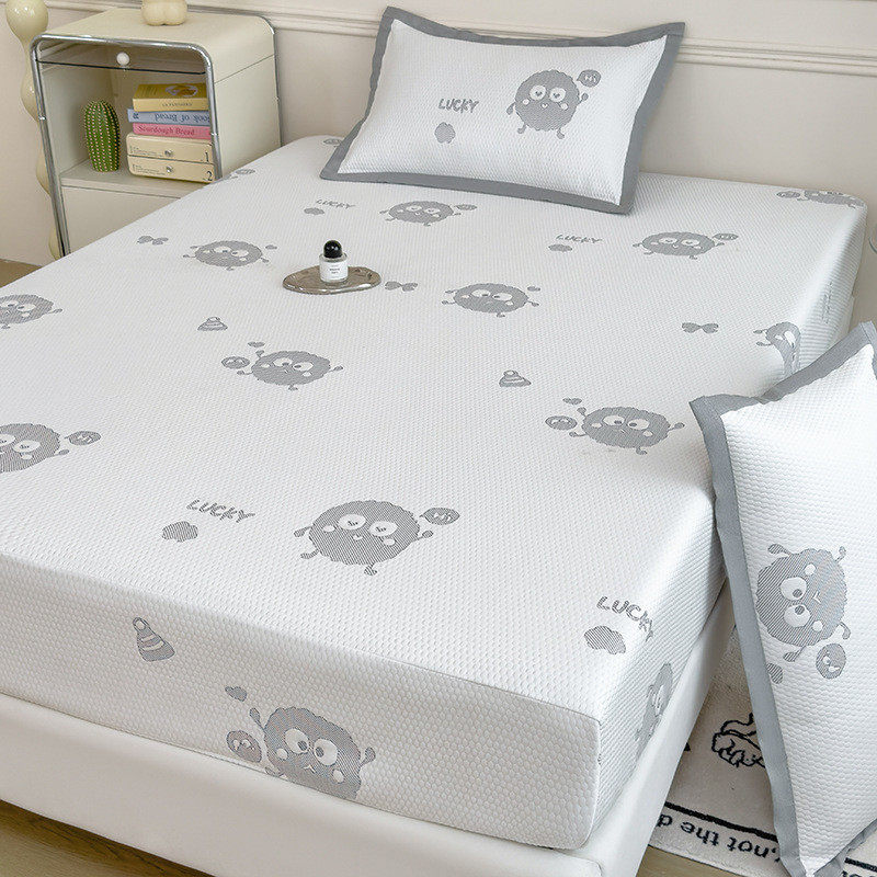 2025新款冰豆豆凉席床笠单件夏季凉感冰丝床垫套榻榻米保护罩床罩,淘宝优惠券,粉丝福利购,淘宝优惠卷