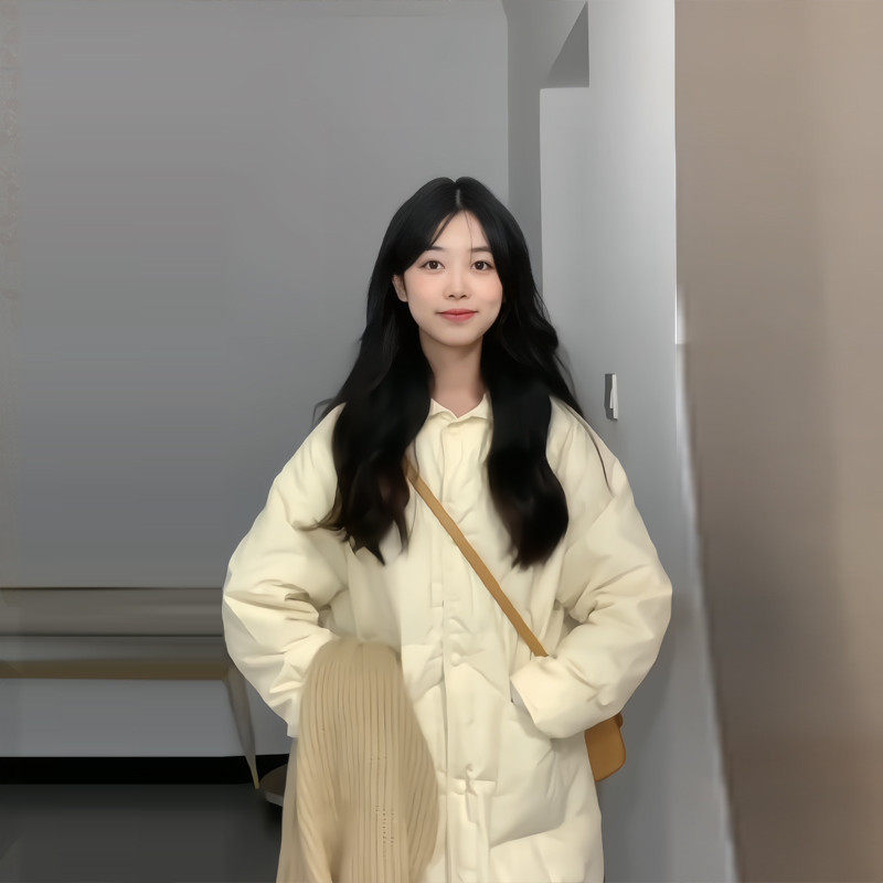 女神保命奶黄色羽绒棉服女中长款冬2024年新款韩版宽松设计感棉袄,淘宝优惠券,粉丝福利购,淘宝优惠卷