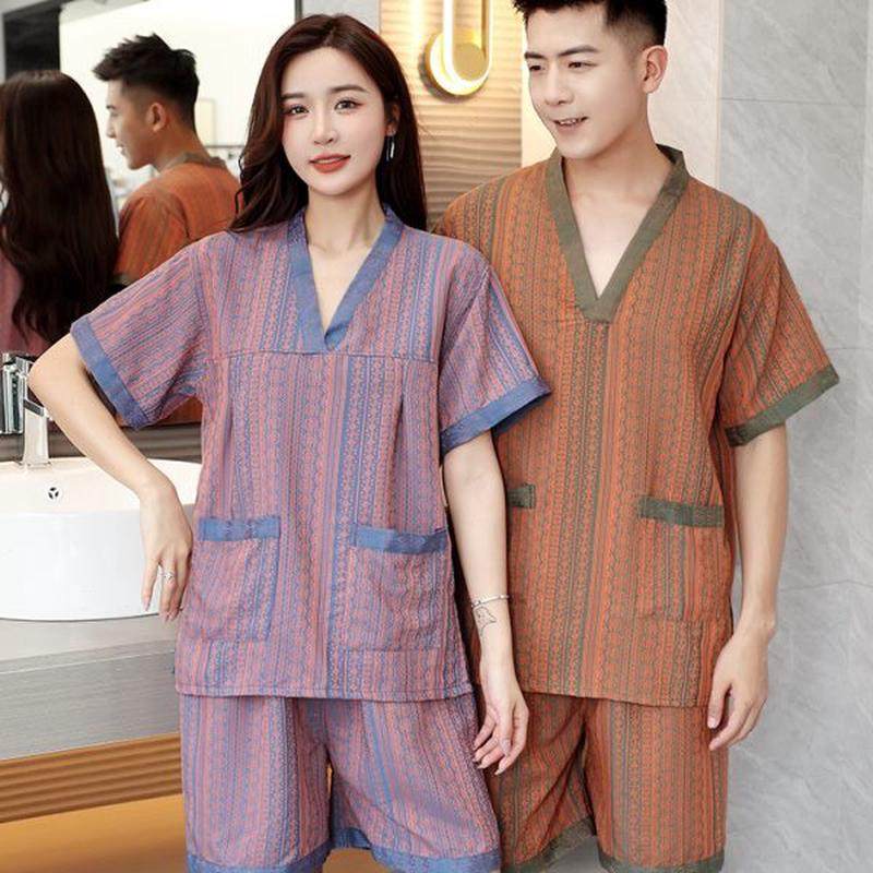 情侣款疗按摩码德采耳浴衣工厂默美足洗浴店汗蒸服女男大家居睡衣,淘宝优惠券,粉丝福利购,淘宝优惠卷