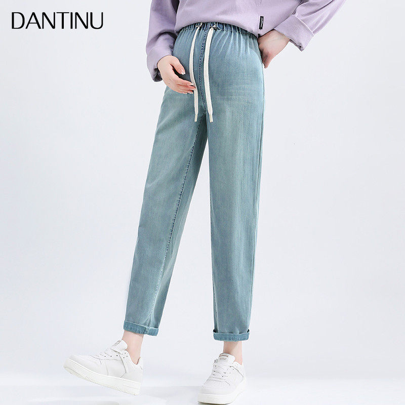 孕妇女春秋款2025新款两件套装无托腹大码小个子直筒老爹裤,淘宝优惠券,粉丝福利购,淘宝优惠卷