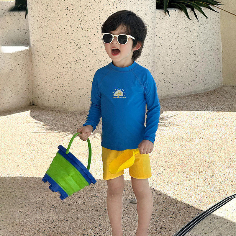 儿童泳衣男童游泳衣夏季分体泳装长袖2025新款男孩泳裤套装潜水服,淘宝优惠券,粉丝福利购,淘宝优惠卷