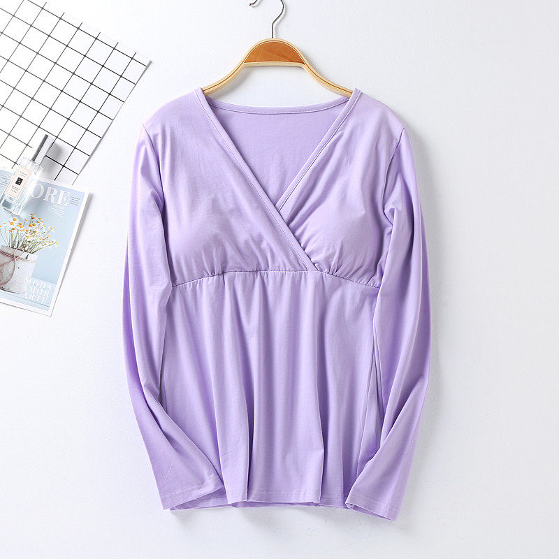 秋冬季纯棉产妇哺乳长袖喂奶衣月子服产后条纹睡衣家居服可外穿,淘宝优惠券,粉丝福利购,淘宝优惠卷