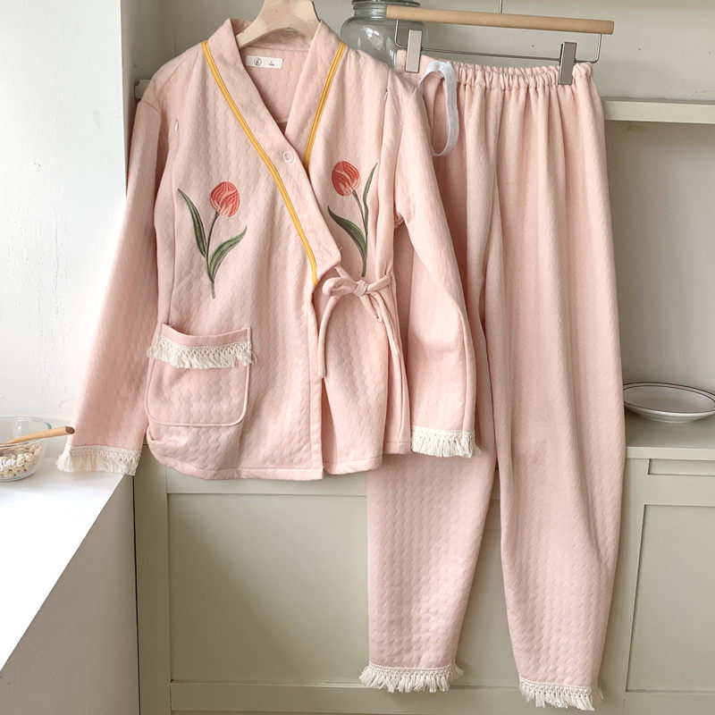 月子服空气棉和服款春秋纯棉加厚产后哺乳衣秋冬孕妇睡衣女家居服,淘宝优惠券,粉丝福利购,淘宝优惠卷