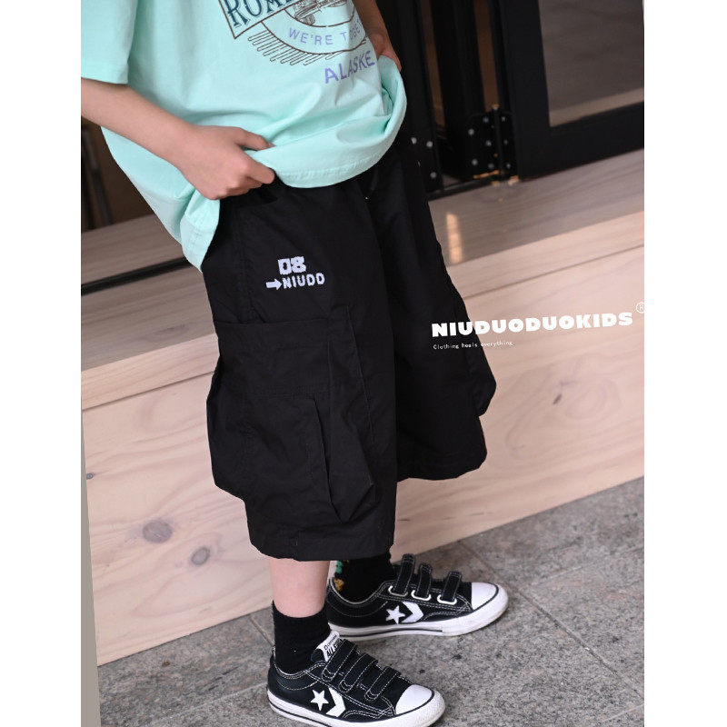 牛哆哆2024夏季新款男工装裤儿童休闲百搭五分裤潮99086,淘宝优惠券,粉丝福利购,淘宝优惠卷