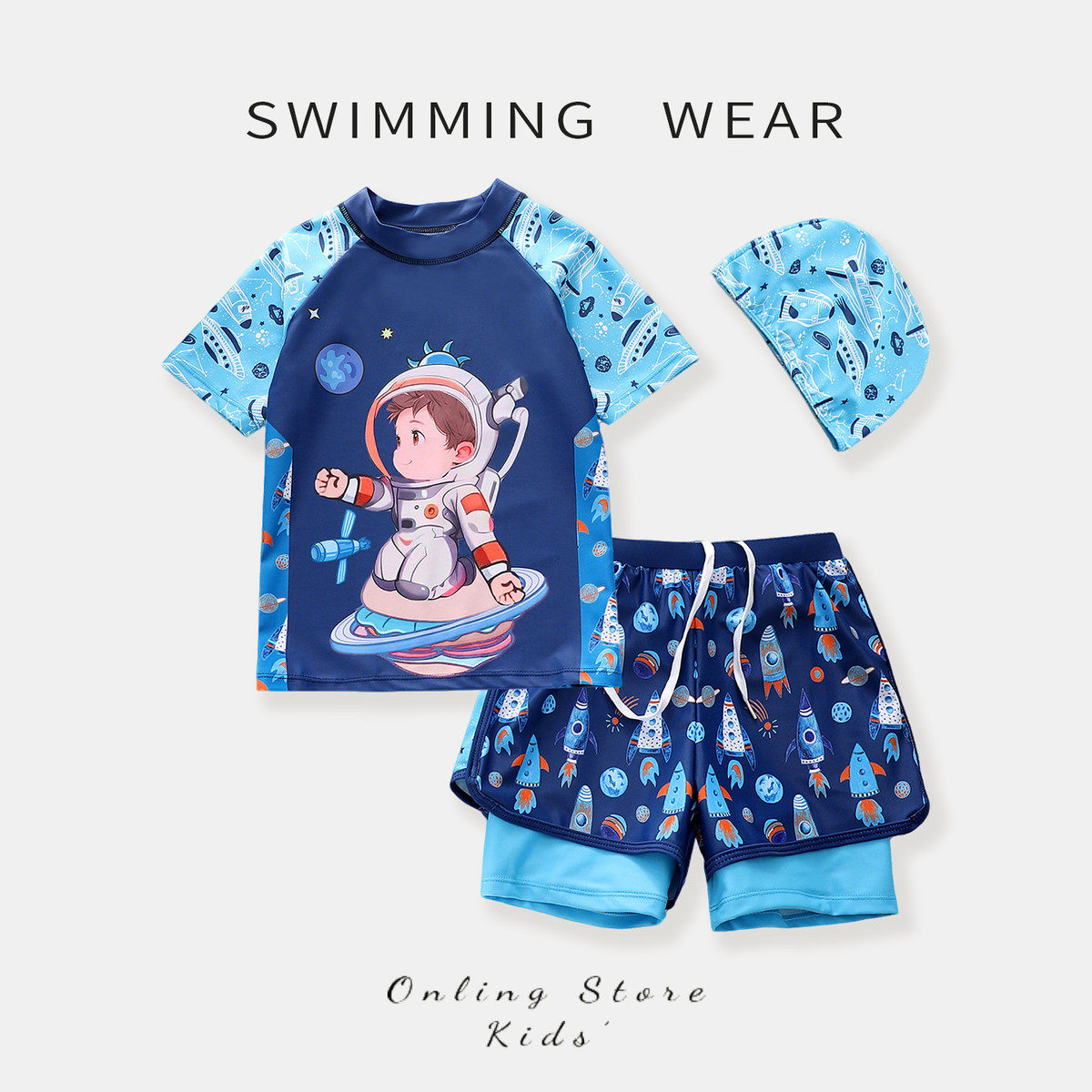 儿童泳衣男童2025新款男宝宝速干游泳衣分体套装男孩海边度假泳装,淘宝优惠券,粉丝福利购,淘宝优惠卷