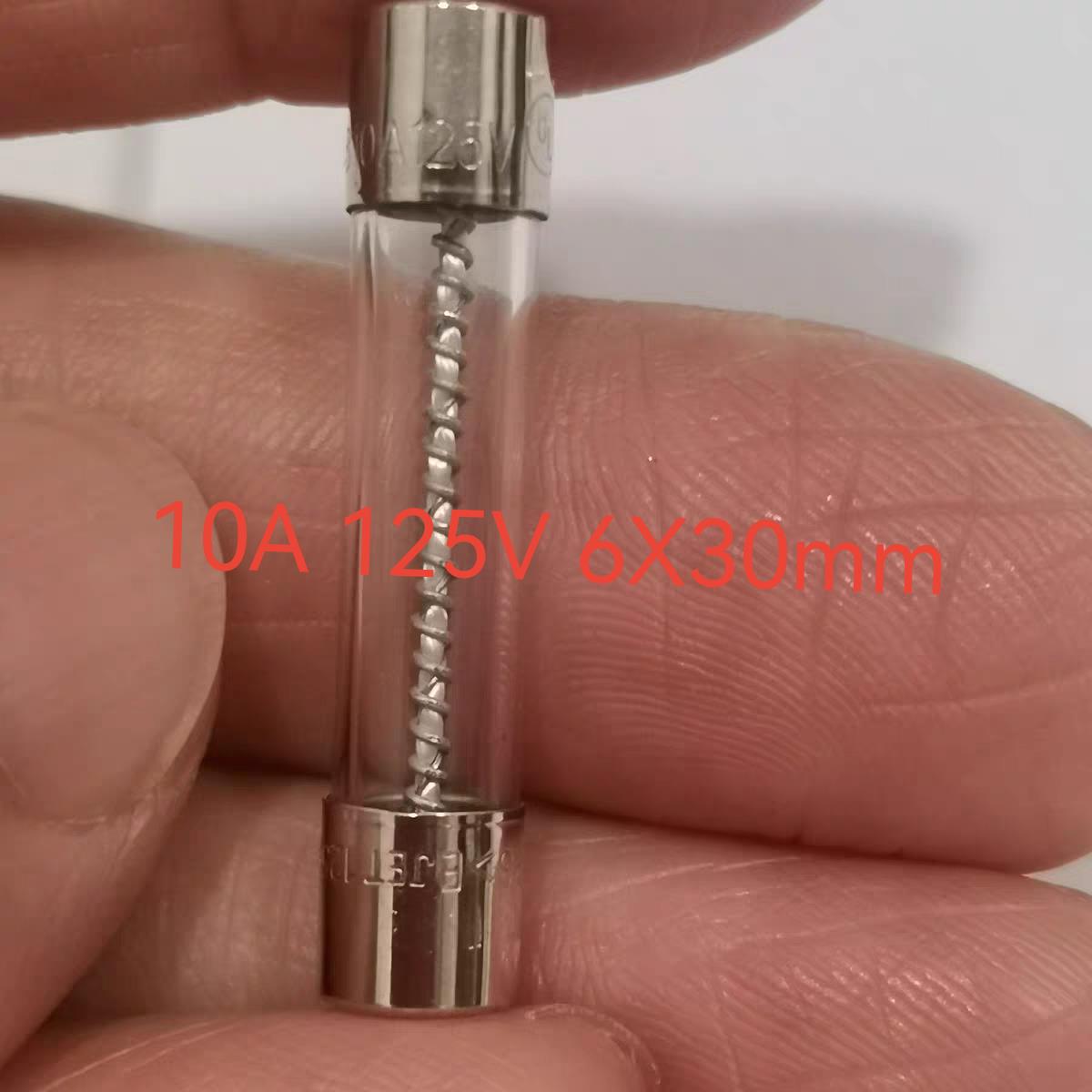 保险丝管6X30 125V玻璃保险丝110V机器1A2A3A4A5A10A15A20A25A - 图2