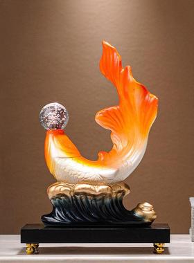 价格过剩，每年装饰品客厅入口酒柜电视柜办公室鲤鱼装饰乔迁礼物