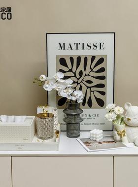 ideaco暴力熊摆件花瓶客厅电视柜插花高级轻奢家居乔迁玄关装饰品