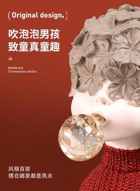 北欧轻奢艺术感摆件现代客厅书架酒柜家居创意工艺雕塑玄关装饰品