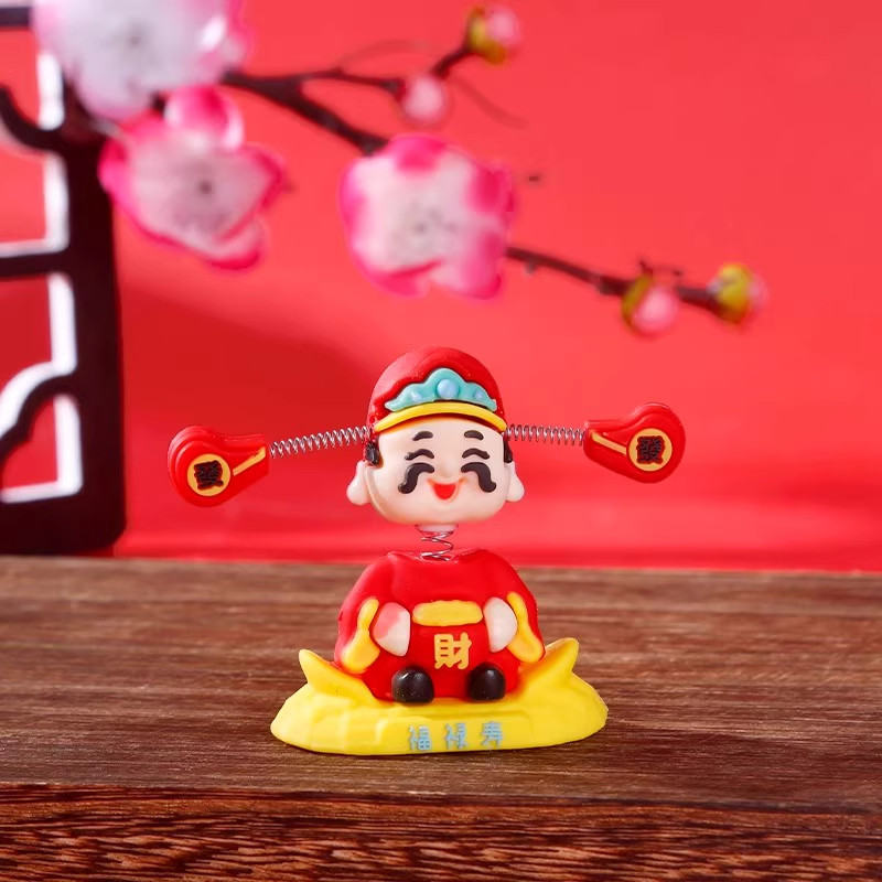 2025新款车载财神爷汽车摆件车载中控台装饰品好运发财摇摆小财神,淘宝优惠券,粉丝福利购,淘宝优惠卷