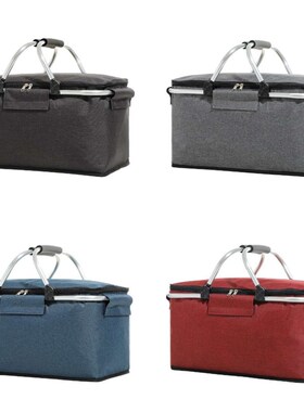 冰袋手提袋露营保温袋保冷保鲜野餐篮子冰篮车载折叠冰箱户外烧烤