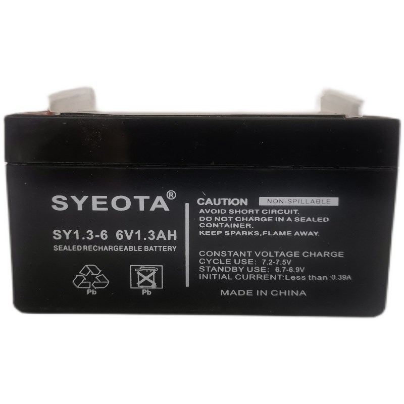 6V1.3AH/20HR battery maintenance-free lead-acid battery 6V1.2AH electronic scale attendance machine rechargeable battery