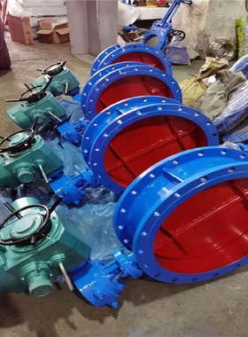 D341W-6P不锈钢涡轮中线通风蝶阀D341W不锈钢硬密封法兰蝶阀