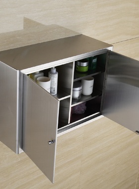 不锈钢浴室吊柜墙壁柜厨房橱柜壁挂储物柜阳台304收纳柜置物侧柜