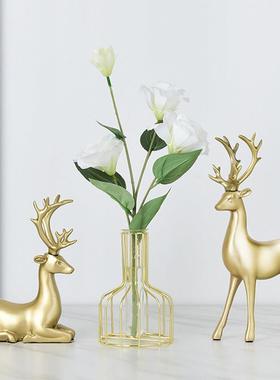 北欧创意轻奢麋鹿摆件家居饰品客厅玄关电视酒柜现代乔迁新居礼物