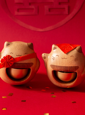 新婚礼物招财猫门铃情侣送新人闺蜜实用创意小众结婚礼物礼盒