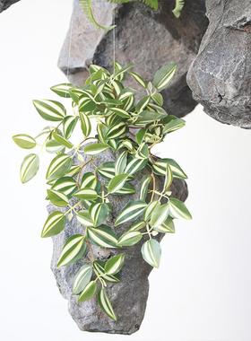 仿真pu泡沫石头悬挂室内景观仿真石头墙定制悬浮假山创意雕塑摆件