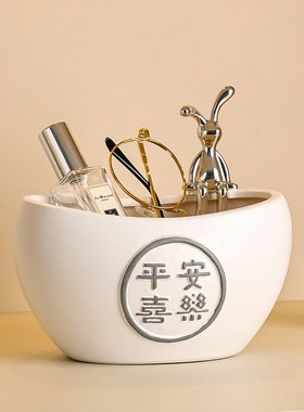 入户放钥匙收纳盒挂架进门口鞋柜玄关装饰品家居摆件乔迁新居礼物