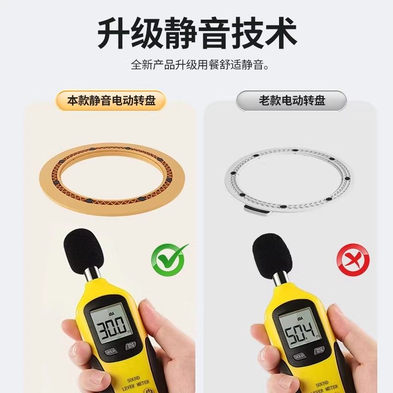 实木岩板圆桌自动转盘底座 2025 新款饭店玻璃圆盘静音旋转器转芯,淘宝优惠券,粉丝福利购,淘宝优惠卷