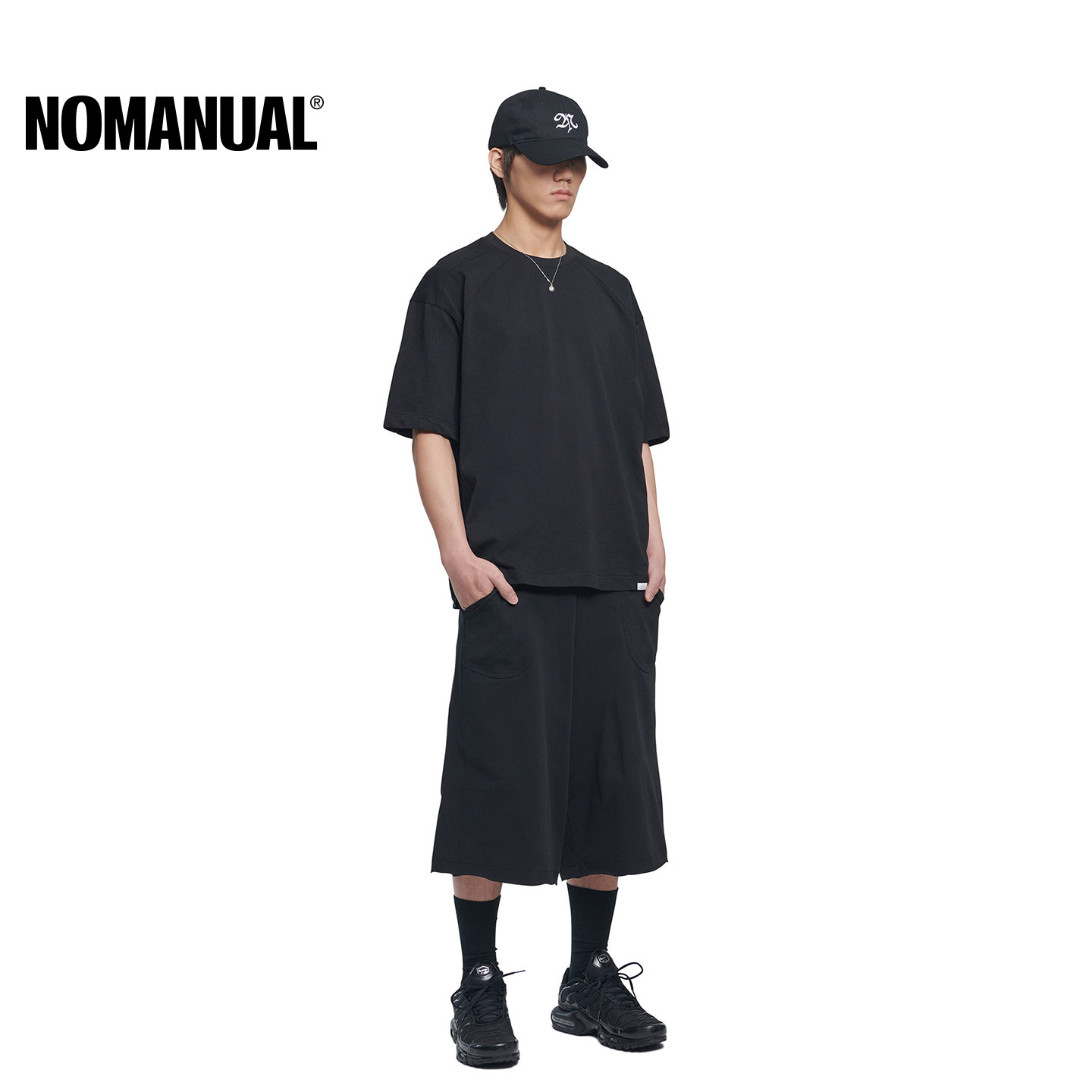 【明星同款】NOMANUAL韩国短裤男夏季运动裤透气百搭休闲七分裤男,淘宝优惠券,粉丝福利购,淘宝优惠卷