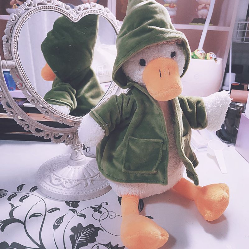 鸭子公仔网红小黄鸭丑萌玩偶加油复读鸭毛绒玩具布娃娃生日礼物 - 图0