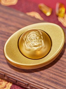 朱炳仁铜招财进宝元宝摆件金元宝铜桌面乔迁礼品礼物聚宝盆装饰品