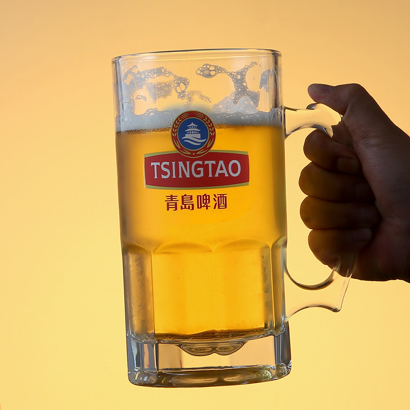 商用新款啤酒杯大号扎啤杯水杯泡茶杯酒吧大容量加厚带把玻璃杯,淘宝优惠券,粉丝福利购,淘宝优惠卷