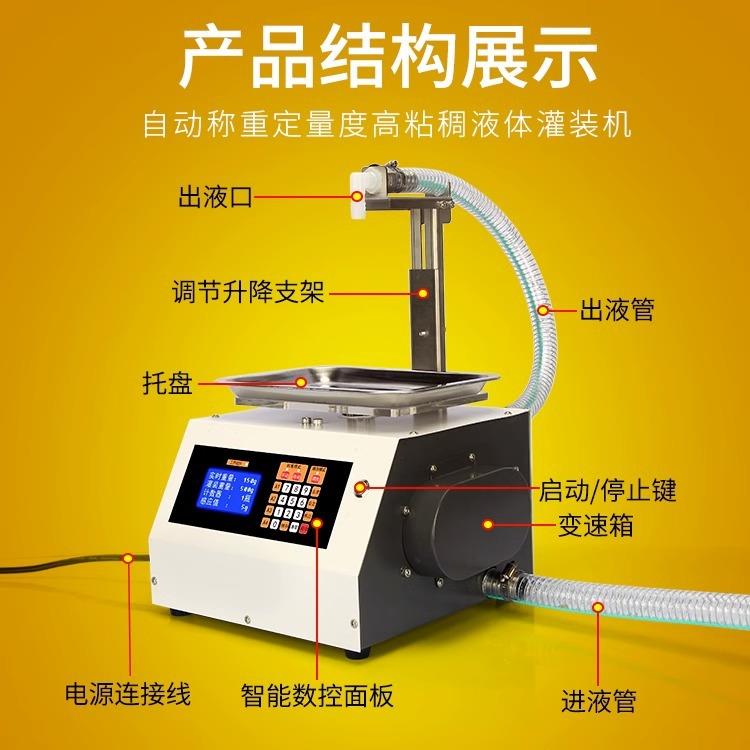 蜂蜜灌装机数控定量粘稠液体装瓶芝麻酱润滑油灌装设备自动分装机 - 图2