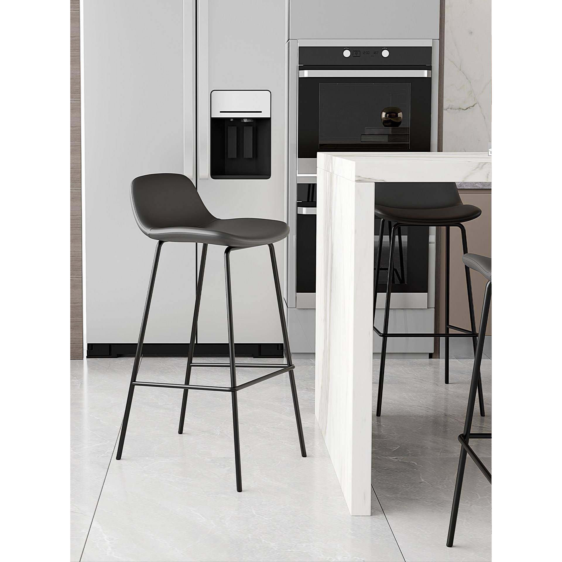 现代简高约吧椅意式家用吧927吧椅凳高背椅子脚凳极简吧台凳吧靠,淘宝优惠券,粉丝福利购,淘宝优惠卷