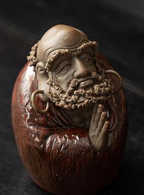 达摩摆件小号禅中创意陶瓷雕塑雕像意人式家居33564896物玄关博古