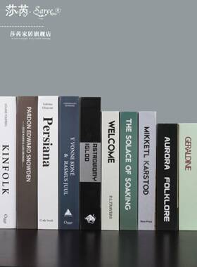 书人装造书现代简主义道具书饰饰品家居创意斯堪极装饰书00的纳维