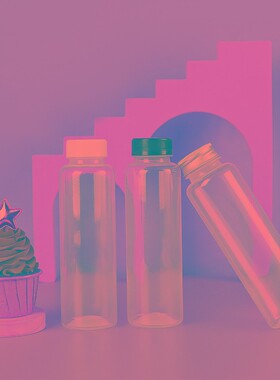 塑料瓶饮料瓶豆浆雪梨底椰龟茯苓塑料奶茶瓶子