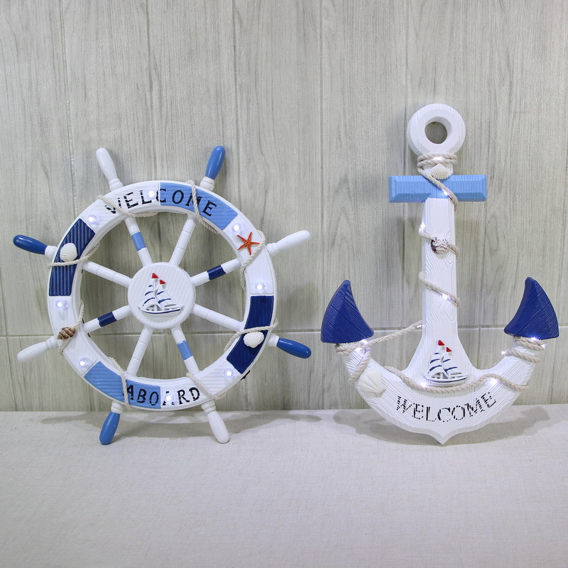 地中海船舵挂件装饰舵手船锚挂饰海洋风格墙饰壁挂客厅背景墙饰品,淘宝优惠券,粉丝福利购,淘宝优惠卷