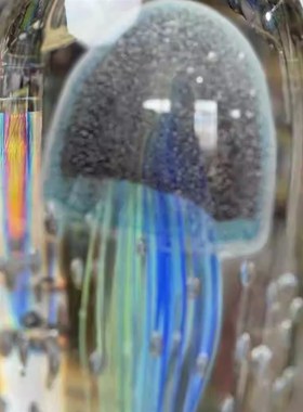 卡罗尔 夜光超大水母球 人间遗珠古法琉璃摆件客厅卧室摆件节日礼