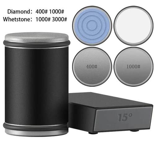 新款调角度滚轮家用多功能厨房菜刀剪刀快速滚筒磨刀器磨刀石磨刀 - 图0