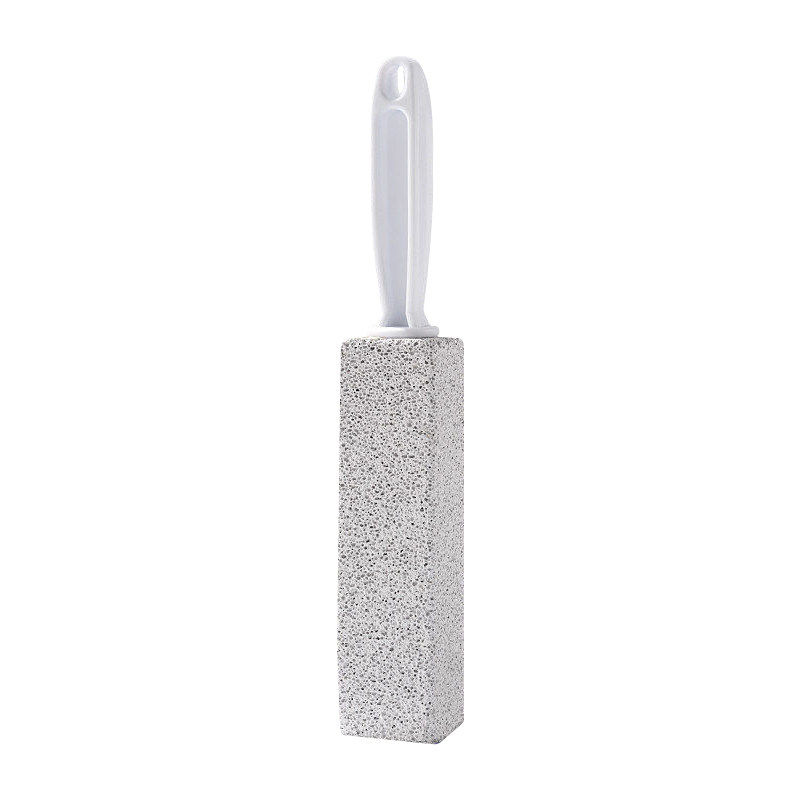 Pumice toilet brush, powerful removal of urine scale, yellow stains, water level line toilet cleaner, toilet cleaning agent