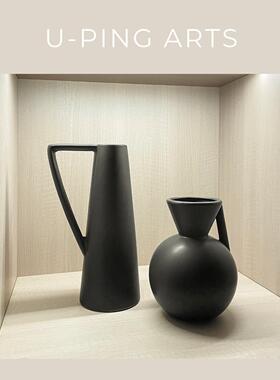 样板间简约现代书柜软装家居饰品陶瓷玻璃桌面创意摆件组合ZH3660