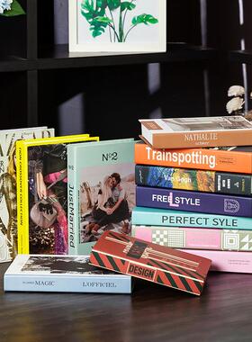 假书摆件家居装饰品北欧风简约现代书柜创意客厅软装彷真书装饰书