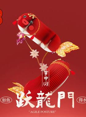 新年202年5蛇年红色财招锦鲤摆件客厅房间玄关情绪鱼红锦鲤稳定