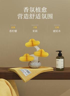 十房轻松香薰纸桌面香薰摆件客厅视柜发财树玄八关间装饰树新居乔