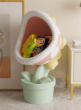 大收嘴花零大嘴花摆架客厅沙发旁卧室纳房食间落地软装饰品搞怪食