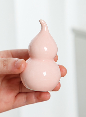 七彩葫芦陶瓷工艺品摆件家居桌面装饰酒柜电视柜摆件茶道茶宠