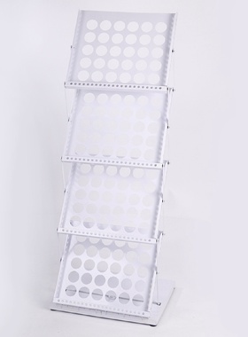 ins简约风办公折叠资料架落地款双面展示款多层摆放宣传厂家供应